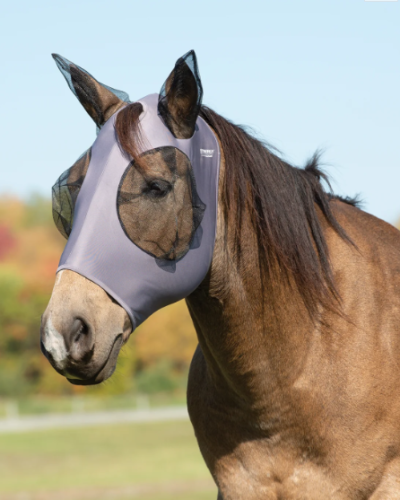 Weaver Synergy Powered by CoolCore Equine Lycra Fly Mask-Size Medium