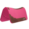 Weaver Synergy Raspberry Contoured Steam Pressed 100% Merino Wool Felt Performance Saddle Pad
