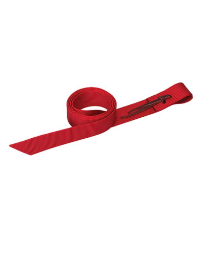 Weaver Red Nylon Tie Strap w/ Holes