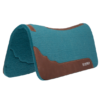 Weaver Synergy Turquoise Contoured Steam Pressed 100% Merino Wool Felt Performance Saddle Pad