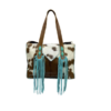Hair on Cowhide Tote Bag w/ Fringe
