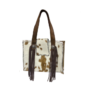 Brown & White Hair on Cowhide Shoulder Bag