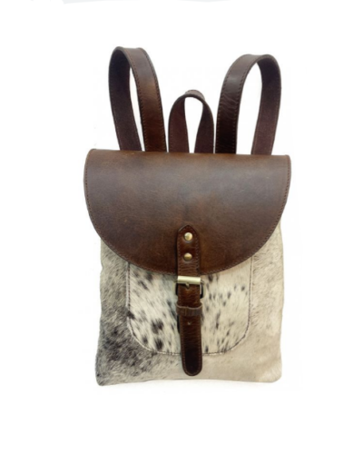 Hair on Cowhide Leather Backpack
