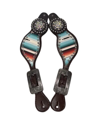 Ladies Size Southwest Serape Print Spur Straps