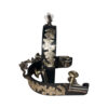 Ladies Black Steel Bumper Rowel Spur