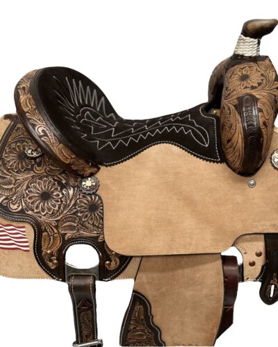 Circle Y Martha Josey Patriot All-Around Saddle Wide Tree MJ43 - Image 4