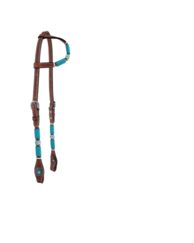 Circle Y Turquoise Roundup One Ear Headstall