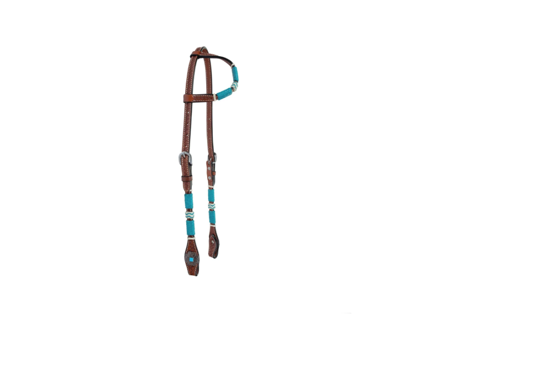 Circle Y Turquoise Roundup One Ear Headstall