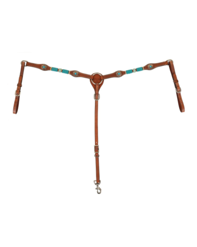 Circle Y Turquoise Roundup Breastcollar