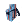 Serape Printed Insulated Nylon Bottle Carrier with Pocket