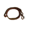 Pink Filigree Miracle Braid Leather Contest/Roping Rein w/ Buckles