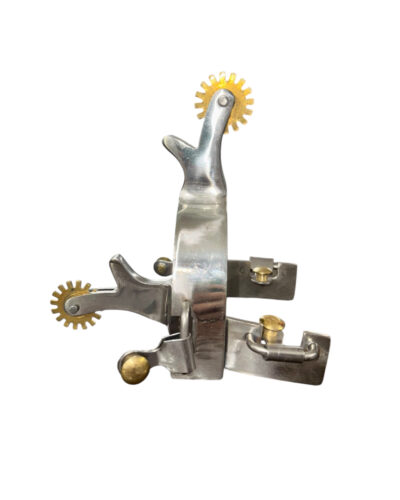 Stainless Steel Spurs with Brass Rowels