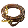 Harness Leather Laced Barrel Reins 3/4"
