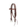 Weaver Turquoise Cross Floral Carved Pony Browband Headstall