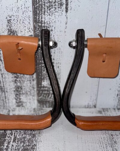 Nettles 2'' Charcoal Chisholm Stirrups