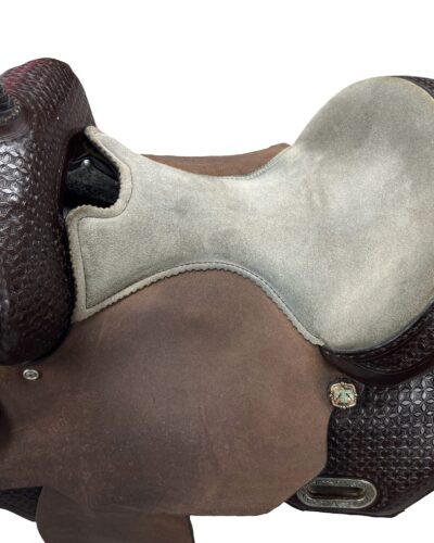 Used 14'' Circle Y Sarah Rose Prairie Rose Barrel Saddle - Image 3