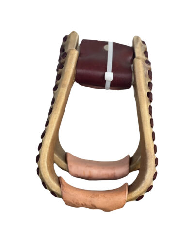 Youth Size Leather Laced Rawhide Stirrups