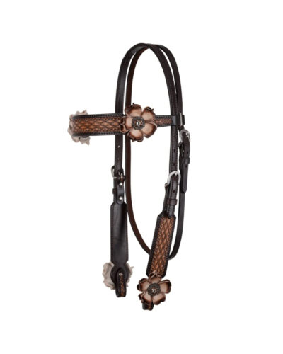Circle Y Dusty Rose Browband Headstall