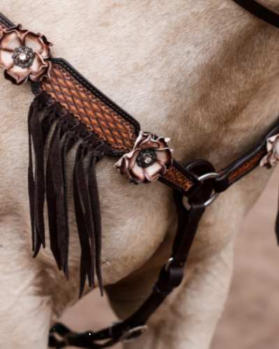 Alternative view of Circle Y Dusty Rose Breastcollar