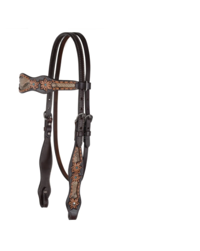 Circle Y Python Pass Browband Headstall