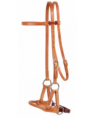 Professional's Choice Round Leather Nose Side Pull