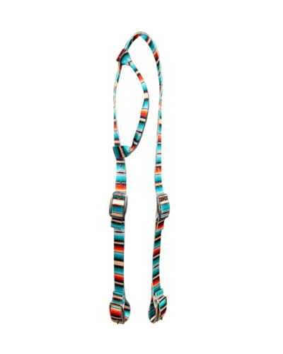 Teal Serape Nylon 1-Ear Headstall