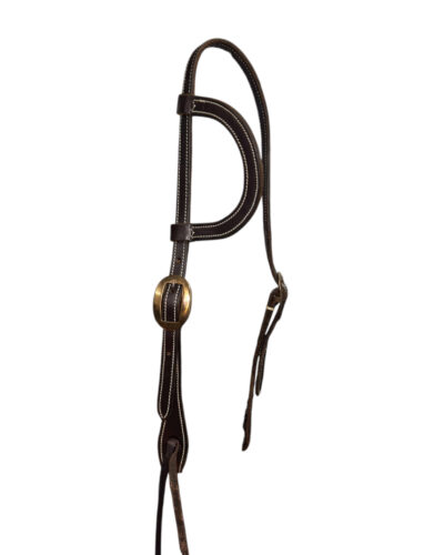 Martin Chocolate Skirting Leather 1-Ear Headstall