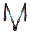 Circle Y Turquoise Roundup Chocolate Breastcollar
