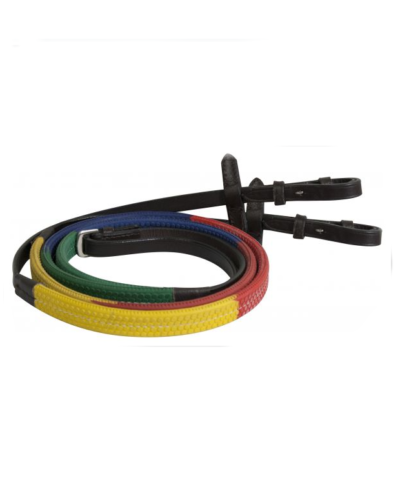 Multi-Colored English Training Reins