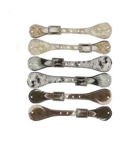Youth Hair on Cowhide Spur Straps