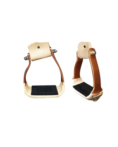 Angled Copper Lightweight Colored Aluminum Stirrups