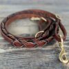 3/4'' Heavy Oiled Laced Harness Leather Barrel Rein