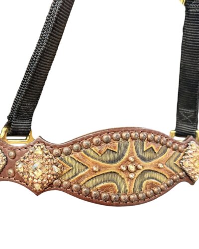 Alternative view of Rockn' Wilsons Laredo & Copper Crystal Bronc Halter