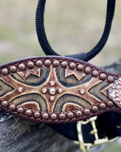 Alternative view of Rockn' Wilsons Laredo & Copper Crystal Bronc Halter