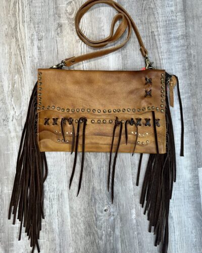 American Darling Fringed Leather Shoulder Bag