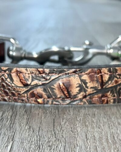 Rockn' Wilsons Brown Gator Wither Strap w/ Crystal Conchos