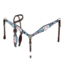 Electric Aces 1-Ear Headstall & Breastcollar Set