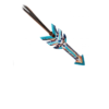Painted Arrow Tie On Saddle Charm