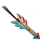 Hand Painted Arrow Tie On Saddle Charm