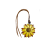 Sunflower Hand Painted Tie On Saddle Charm