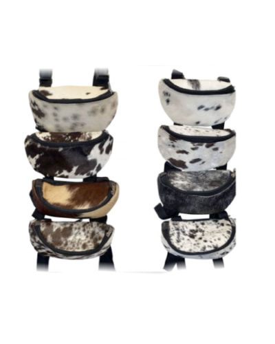 Hair on Cowhide Saddle Pouches