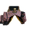 Bright Pink Aztec Print Nylon Horn Bag