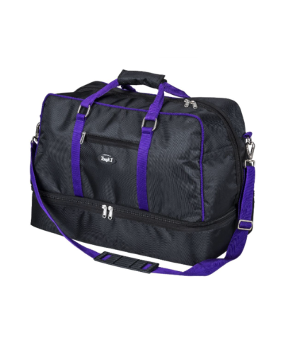 Purple Duffle Bag w/ Boot/Shoe Storage
