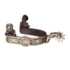 Antique Brown Spurs w/ Engraved Star Overlay