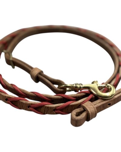 Leather Laced Barrel Reins - Image 4