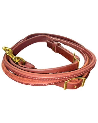 Latigo Leather Rolled & Sewn Roping Rei