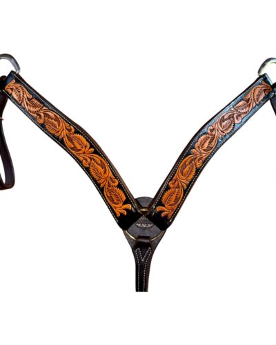 Martin Dyed Edge & Tooled Breastcollar