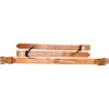 Natural Leather Stitched Back Cinch Set