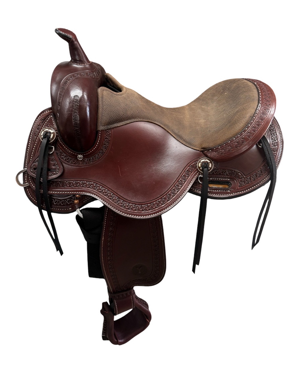 Circle Y Bluestem Wood Tree Trail Saddle