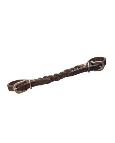 Heavy Oiled Braided Leather Curb Strap